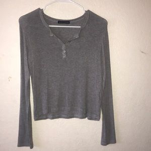 brandy melville grey long sleeve •TRADE•